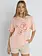 Rhythm WOMEN'S PARADISE FLORAL OVERSIZED TEE PINK