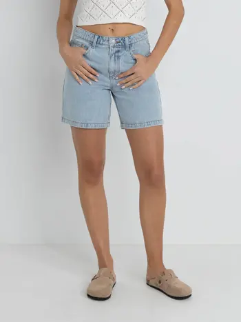 Rhythm FEMMES TOUR DENIM BERMUDA SHORT LIGHT BLUE
