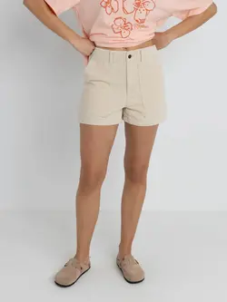 Rhythm FEMMES FATIGUE CORDUROY SHORT ECRU