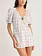 Rhythm FEMMES DESI PLAID MINI DRESS BLUE