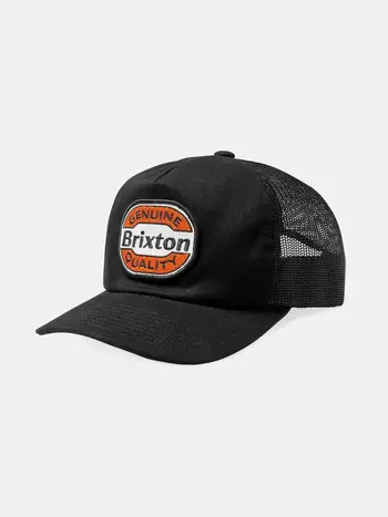 Brixton HOMMES KEATON MEDIUM PROFILE TRUCKER HAT BLACK/BLACK