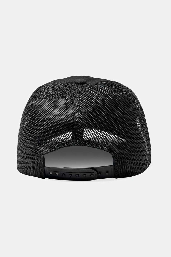 Brixton MEN'S KEATON MEDIUM PROFILE TRUCKER HAT BLACK/BLACK