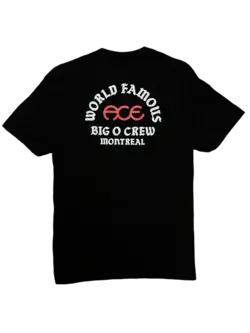 Ace trucks HOMMES WORLD FAMOUS T-SHIRT BLACK