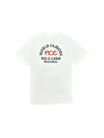 Ace trucks HOMMES WORLD FAMOUS T-SHIRT WHITE