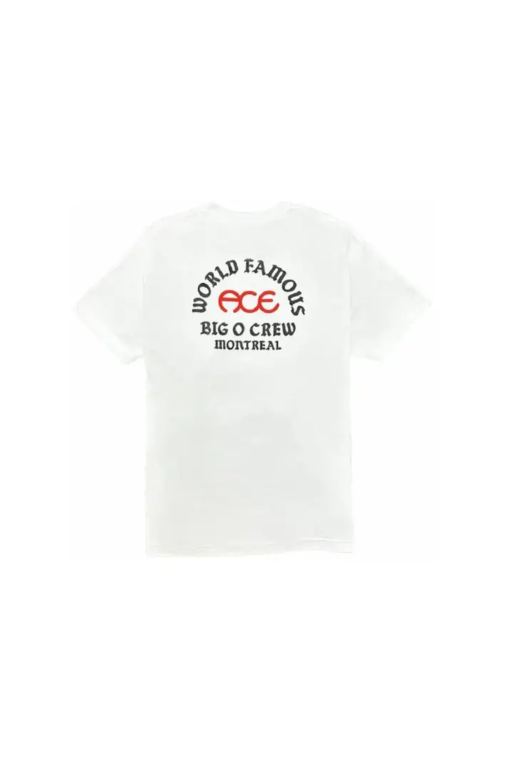 Ace trucks HOMMES WORLD FAMOUS T-SHIRT WHITE