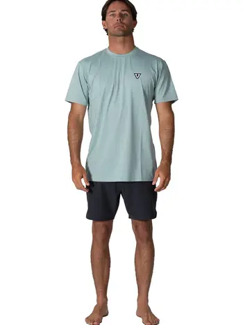 Vissla MEN'S TWISTED ECO SUN SHIRT SEA GREEN HEATHER