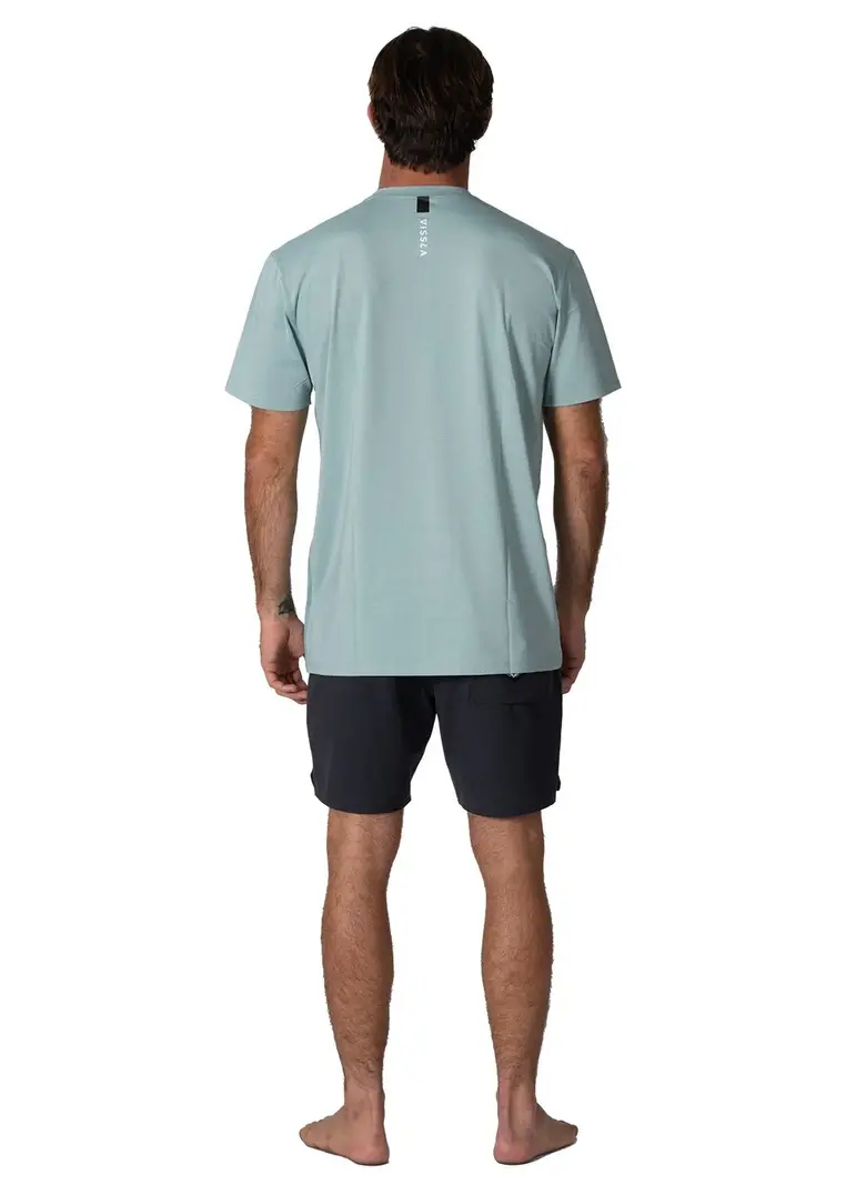 Vissla HOMMES TWISTED ECO SUN SHIRT SEA GREEN HEATHER
