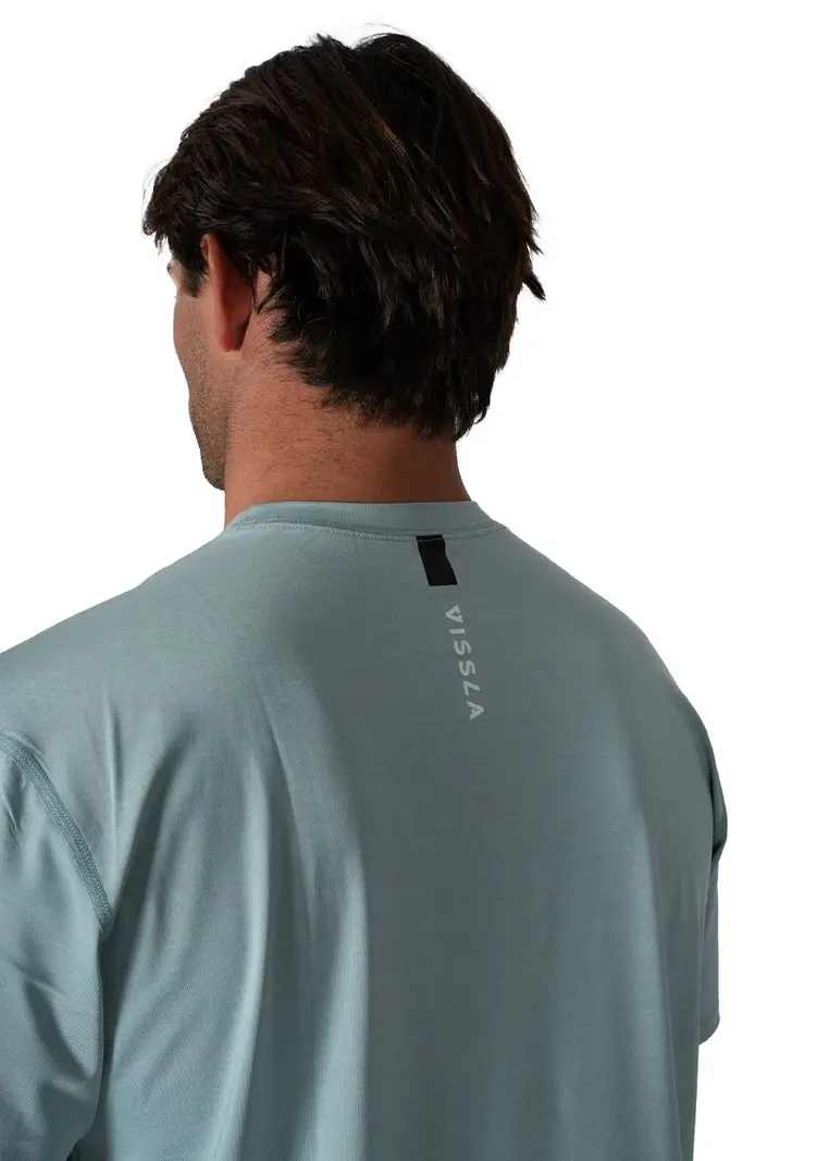 Vissla HOMMES TWISTED ECO SUN SHIRT SEA GREEN HEATHER