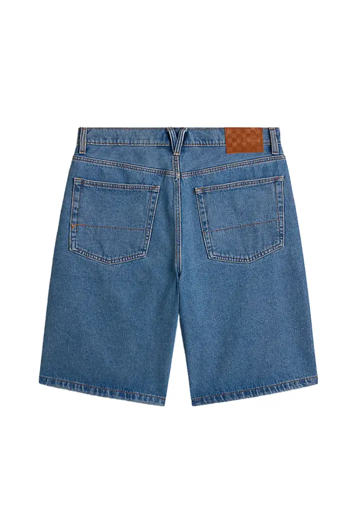 Vans HOMMES CHECK-5 BAGGY DENIM 23'' SHORTS STONEWASH BLUE