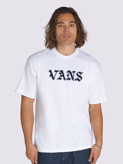 Vans HOMMES ORIGINAL STANDARD YE OLDE VANS T-SHIRT WHITE