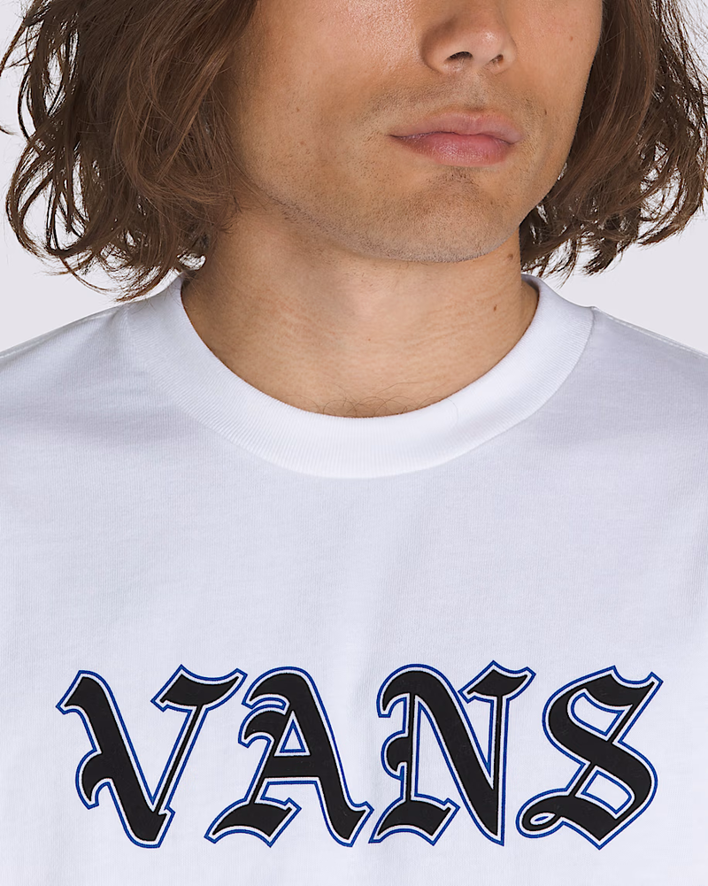 Vans HOMMES ORIGINAL STANDARD YE OLDE VANS T-SHIRT WHITE