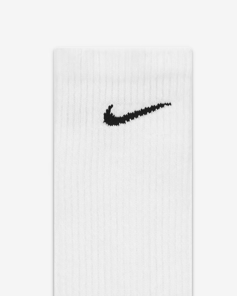 Nike EVERYDAY PLUS CUSHIONED CREW SOCKS 6PK WHITE/BLACK