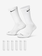Nike EVERYDAY PLUS CUSHIONED CREW SOCKS 6PK WHITE/BLACK