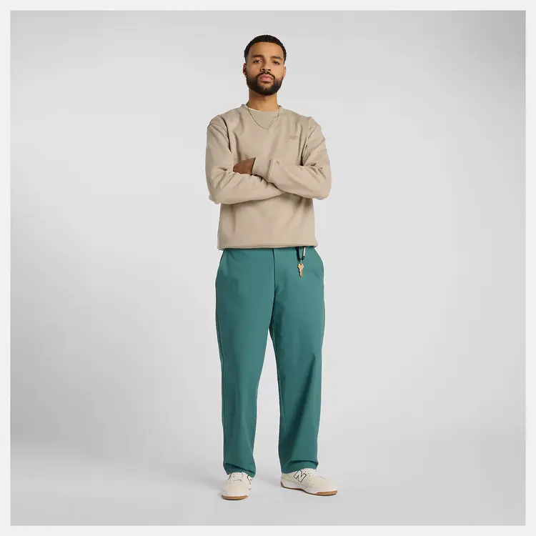 New Balance HOMMES FRENCH TERRY CREWNECK ARID STONE