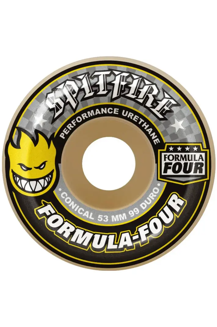 Spitfire wheels F4 99D CONICAL WHEELS 53MM YELLOW