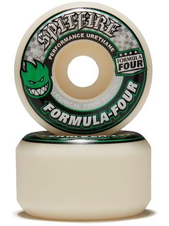 Spitfire F4 101D CONICAL WHEELS 53MM GREEN