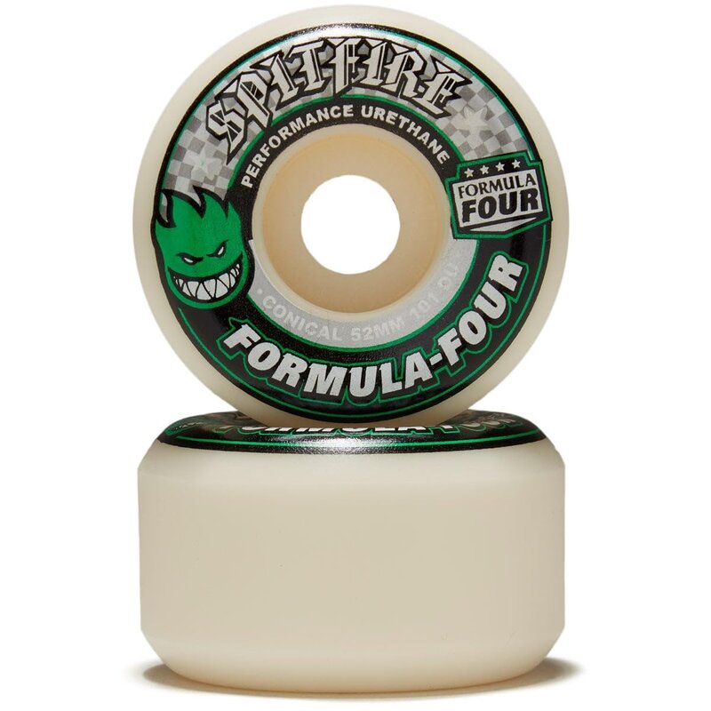 Spitfire wheels F4 101D CONICAL WHEELS 53MM GREEN