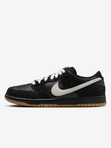 Nike SB HOMMES DUNK LOW PRO BLACK/WHITE/BLACK/GUM LIGHT BROWN