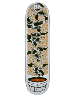 Universe Boardshop SKATE BLOOM 25E ANNIVERSAIRE DECK BLANC