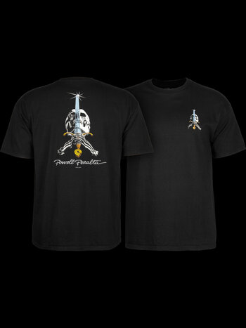 Powell Peralta MEN'S SKULL & SWORD T-SHIRT BLACK