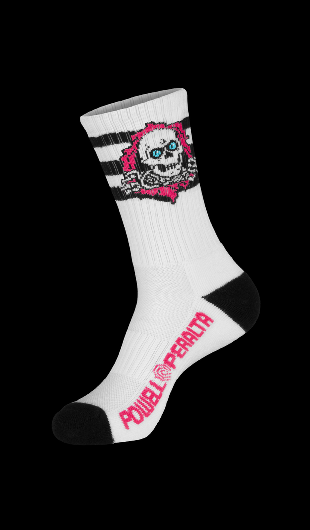 Powell Peralta RIPPER SOCKS PINK/BLACK/WHITE