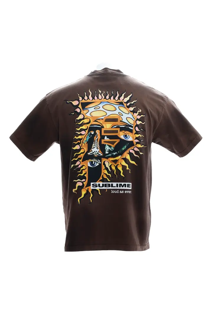 Primitive X SUBLIME DIRTY P HEAVYWEIGHT TEE BROWN