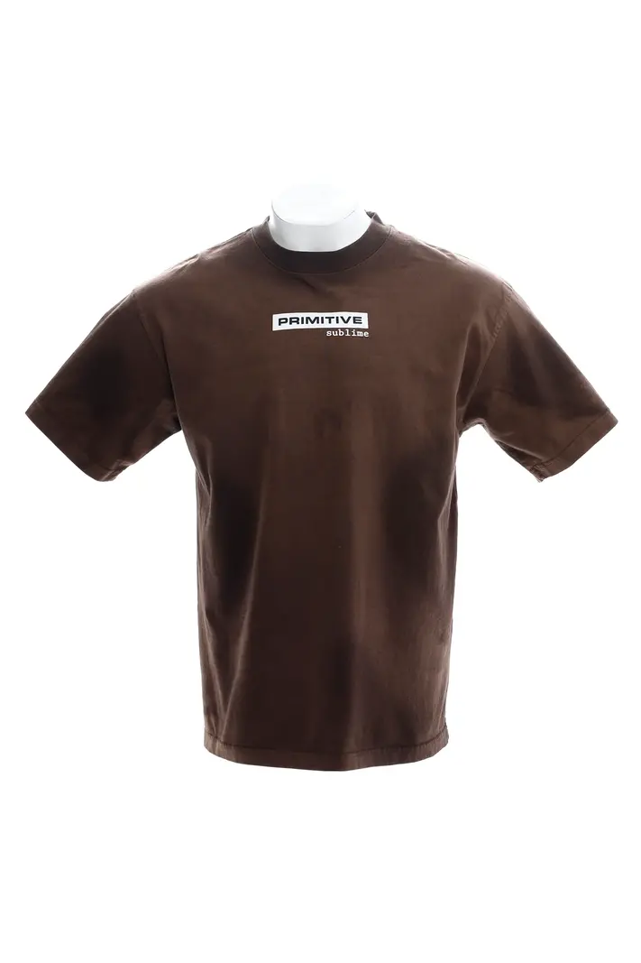 Primitive X SUBLIME DIRTY P HEAVYWEIGHT TEE BROWN