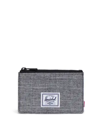 Herschel OSCAR CARDHOLDER WALLET RAVEN CROSSHATCH