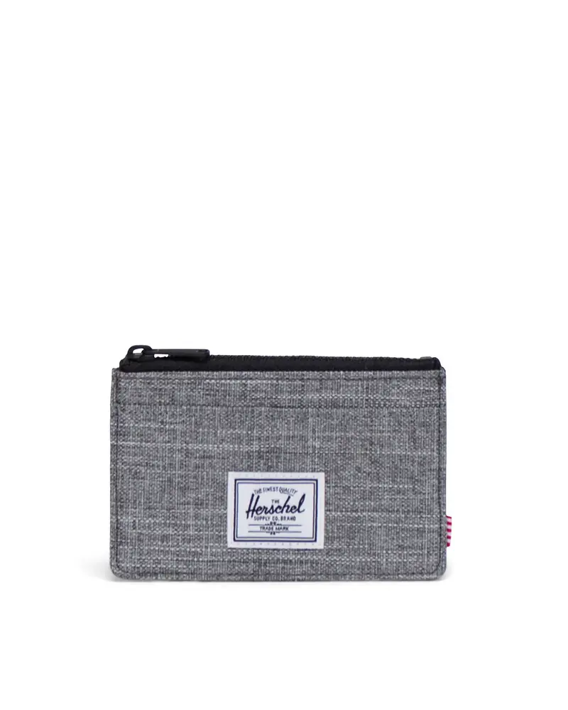 Herschel OSCAR CARDHOLDER WALLET RAVEN CROSSHATCH