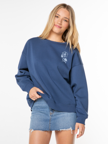 Roxy MORNING HIKE CREWNECK SARGASSO SEA SUNNY DAYS