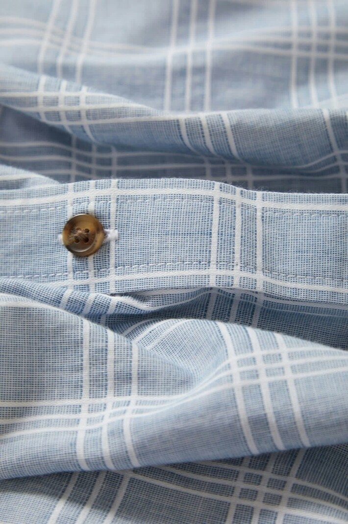 Brixton MEN'S CRU OXFORD PLAID RELAXED S/S SHIRT