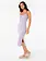 RIP CURL FEMMES BOBBI STRIPE MIDI DRESS WHITE/PURPLE
