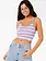 RIP CURL FEMMES BOBBI STRIPE TANK WHITE/PURPLE
