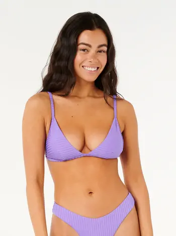 RIP CURL FEMMES PREMIUM SURF HAUT DE BIKINI TRIANGLE FIXE PURPLE