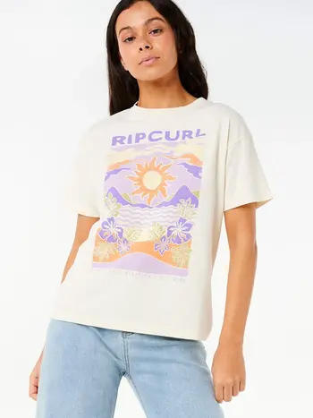 RIP CURL WOMEN'S DUNE DANCER RELAXED TEE BONE