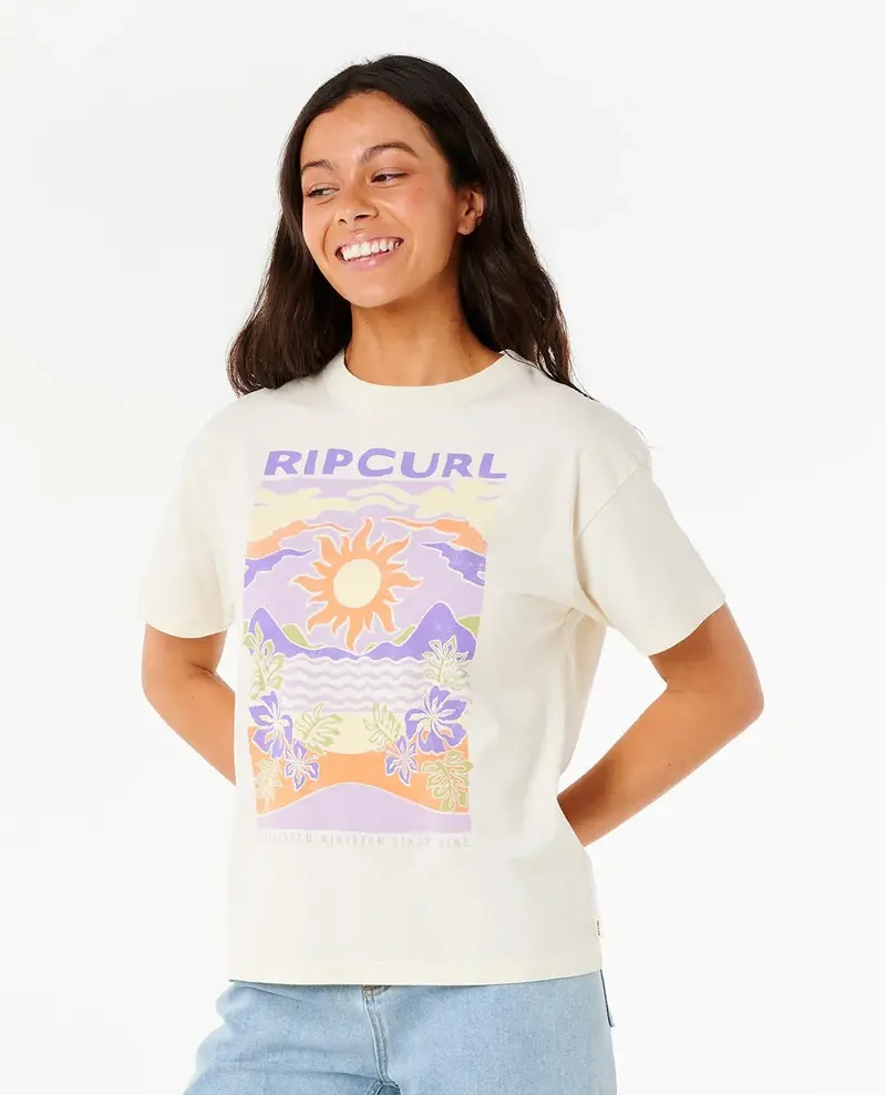 RIP CURL FEMMES DUNE DANCER RELAXED TEE BONE