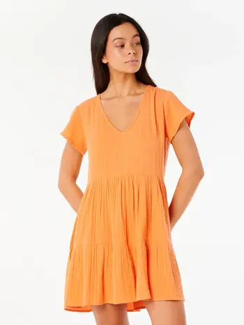 RIP CURL FEMMES PREMIUM SURF DRESS LIGHT ORANGE