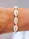 Puravida BRACELET KNOTTED COWRIES BLANC