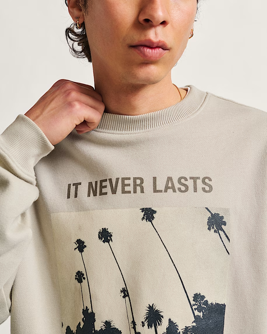 Vans NEVERLASTING OVERSIZED CREW SWEATSHIRT LONDON FOG