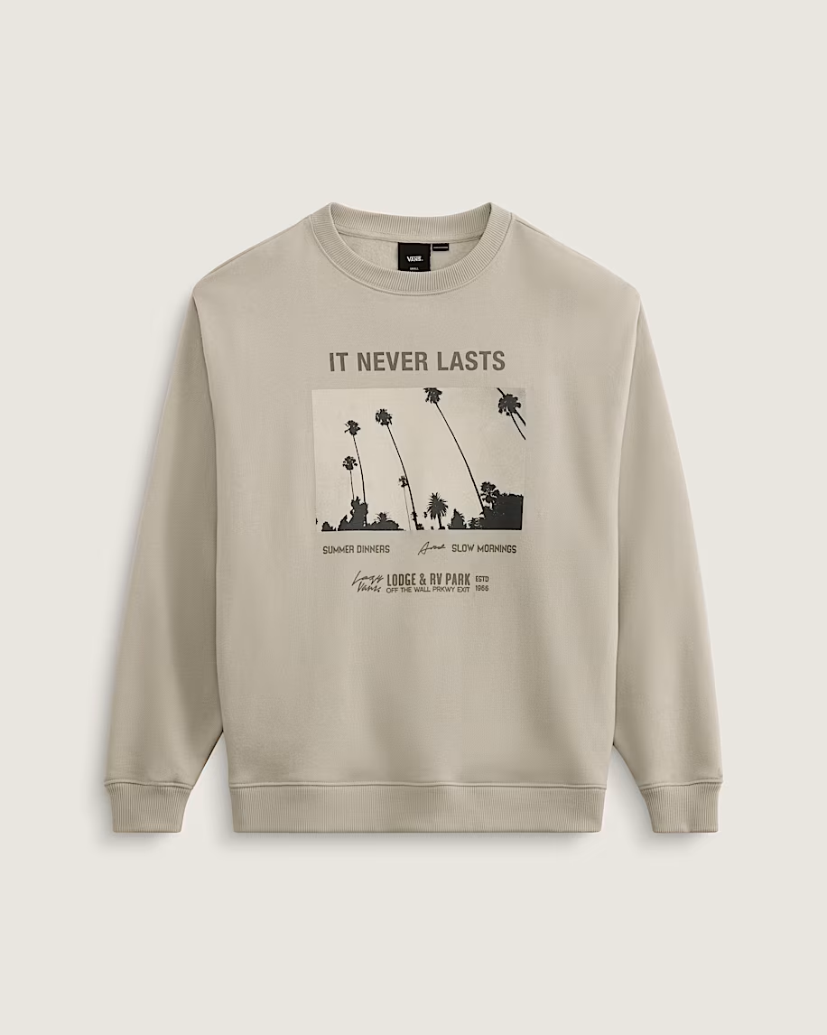 Vans NEVERLASTING OVERSIZED CREW SWEATSHIRT LONDON FOG