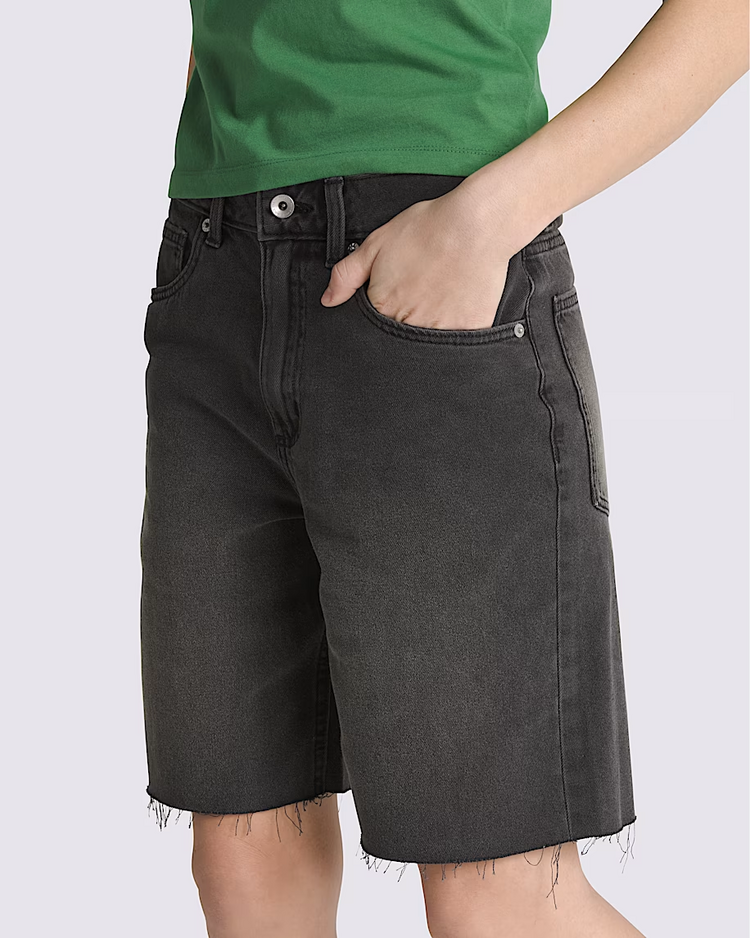 Vans WOMEN'S SIRELLE CUT-OFF 9'' JORTS WASHED BLACK