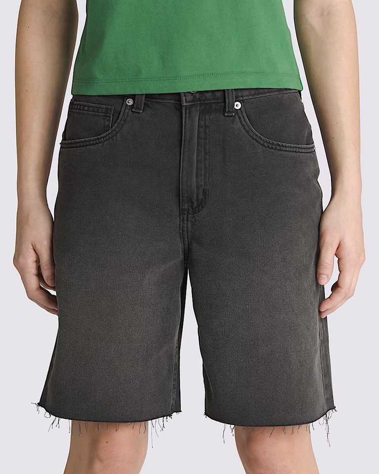Vans WOMEN'S SIRELLE CUT-OFF 9'' JORTS WASHED BLACK