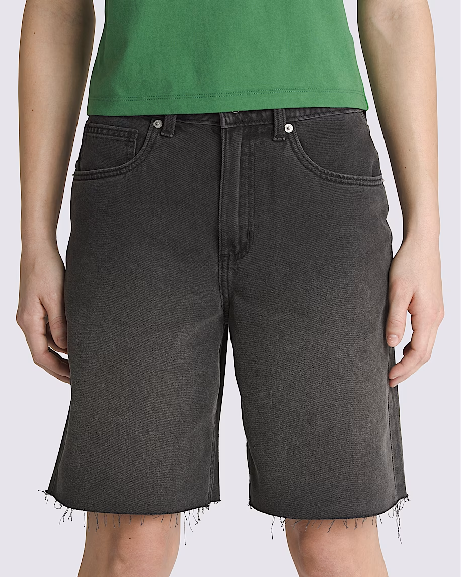 Vans WOMEN'S SIRELLE CUT-OFF 9'' JORTS WASHED BLACK