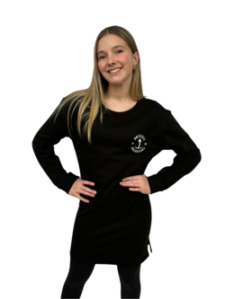 Universe Boardshop FEMMES ANCRE CREW DRESS BLACK/WHITE
