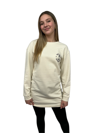Universe Boardshop FEMMES ANCRE CREW DRESS CREAM/BLACK
