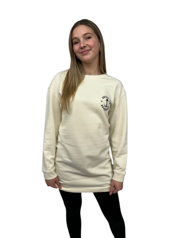 Universe Boardshop WOMEN'S ANCRE CREW DRESS CREAM/BLACK