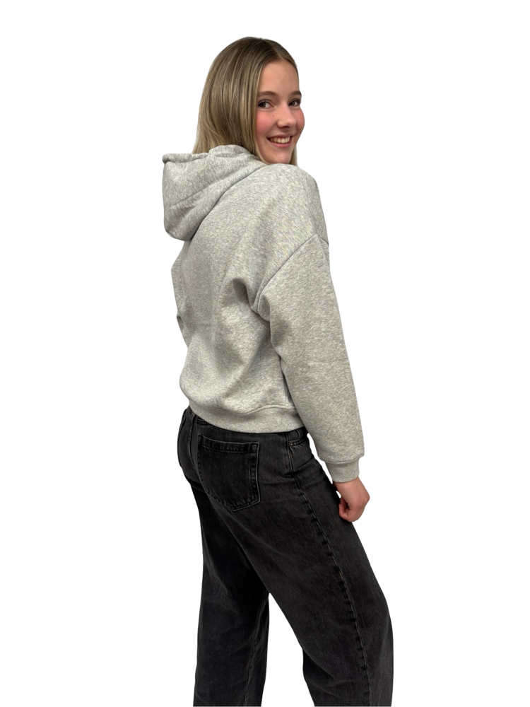 Universe Boardshop FEMMES ANCRE ONLY LIFE HOODIE GREY HEATHER/WHITE