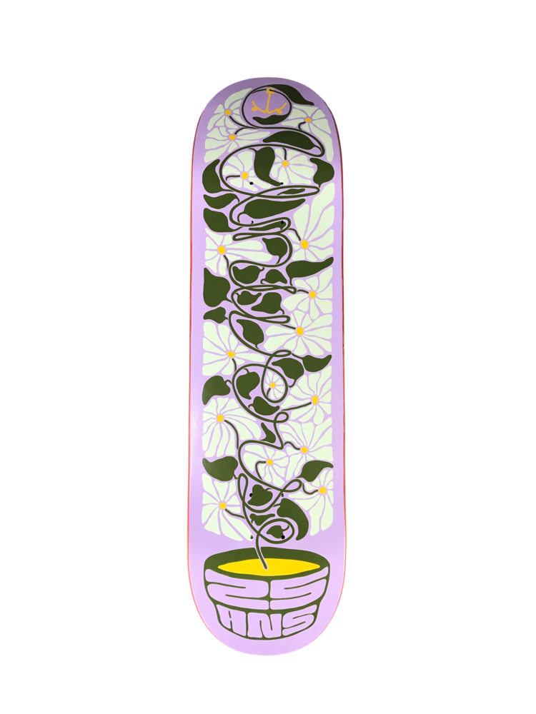 Universe Boardshop SKATE BLOOM 25TH ANNIVERSARY DECK LAVENDER