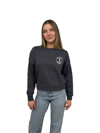Universe Boardshop WOMEN'S ANCRE ONLY LIFE OVERSIZED CREWNECK NAVY/WHITE
