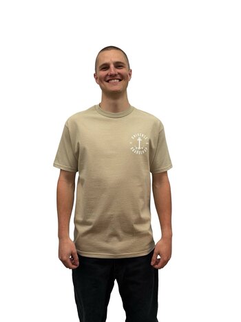 Universe Boardshop HOMMES ANCRE T-SHIRT SAND/WHITE